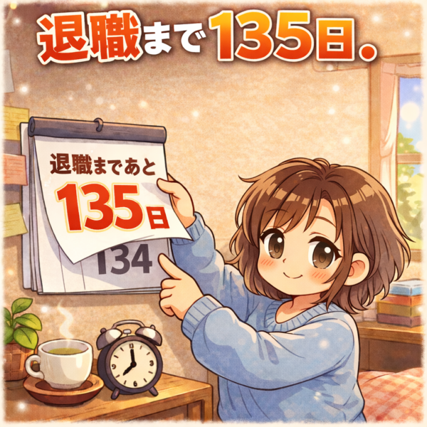 退職まで135日。昨日、上司へ退職の意向を伝えました。